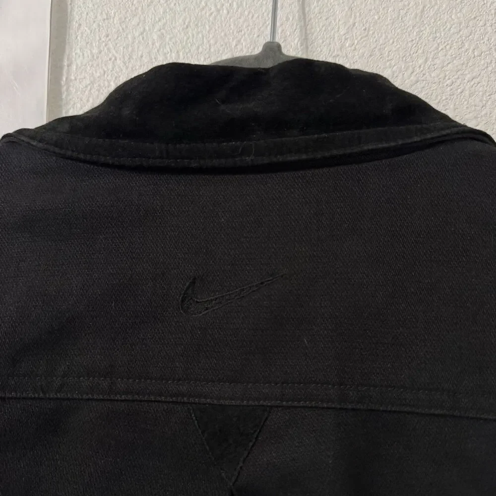 Rare Vintage Nike‎ Golf Quilt Lined Full Zip Bomber Jacket Mens XL 90s Y2K Suede